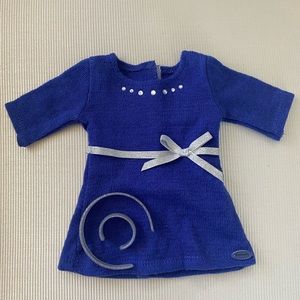 American Girl Blue Rhinestone Studded Dress